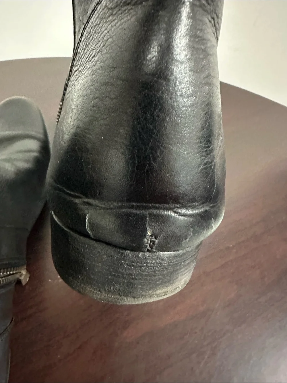 Billy Reid Men's Black Leather Side-Zip Ankle Moto Boots Size 13